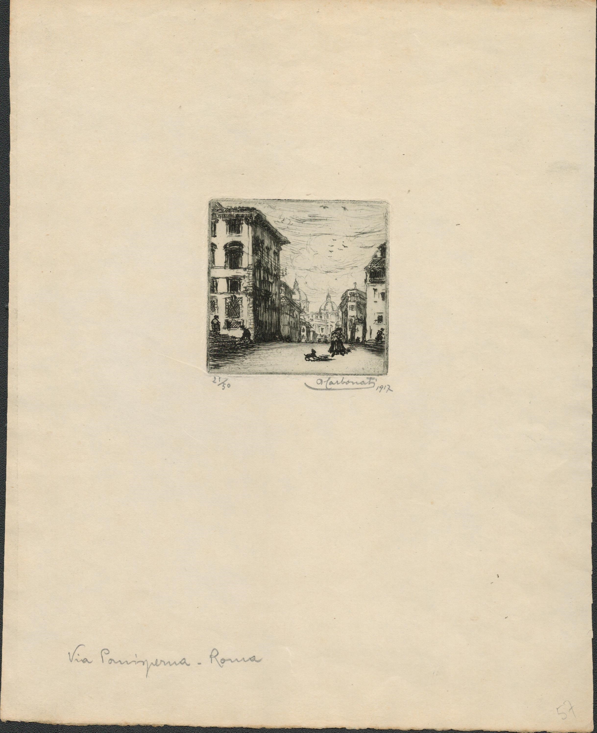Antonio Carbonati - Lotto di Tre Scorci di Roma