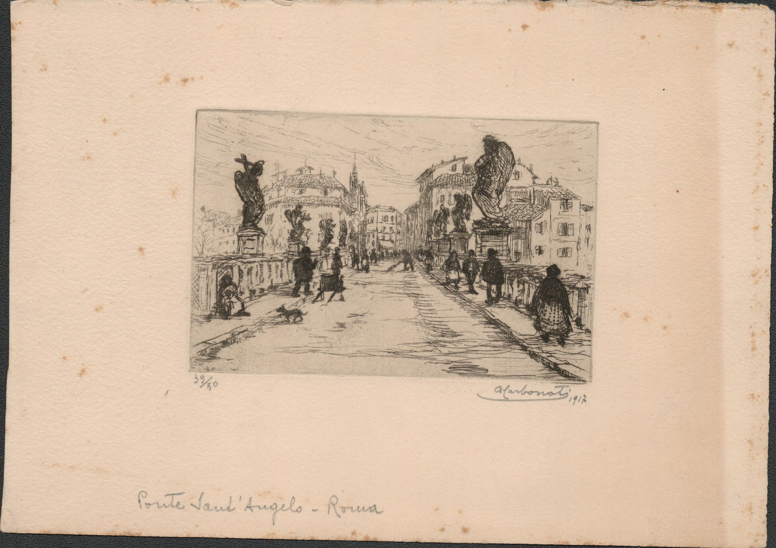Antonio Carbonati - Lotto di Tre Scorci di Roma