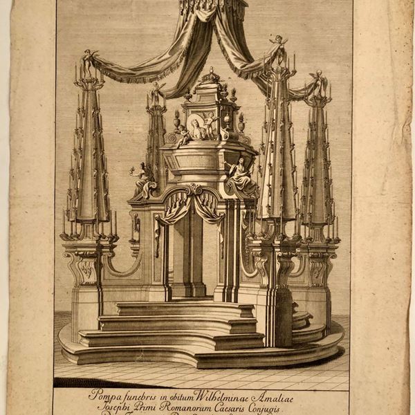 Christian Philipp Lindemann (1700-1754), Cajetanus Claverius (1701-1800) - Pompa funebris in obitum Wilhelminae Amaliae...