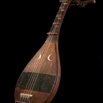 Liuto Biwa in Legno e Pelle