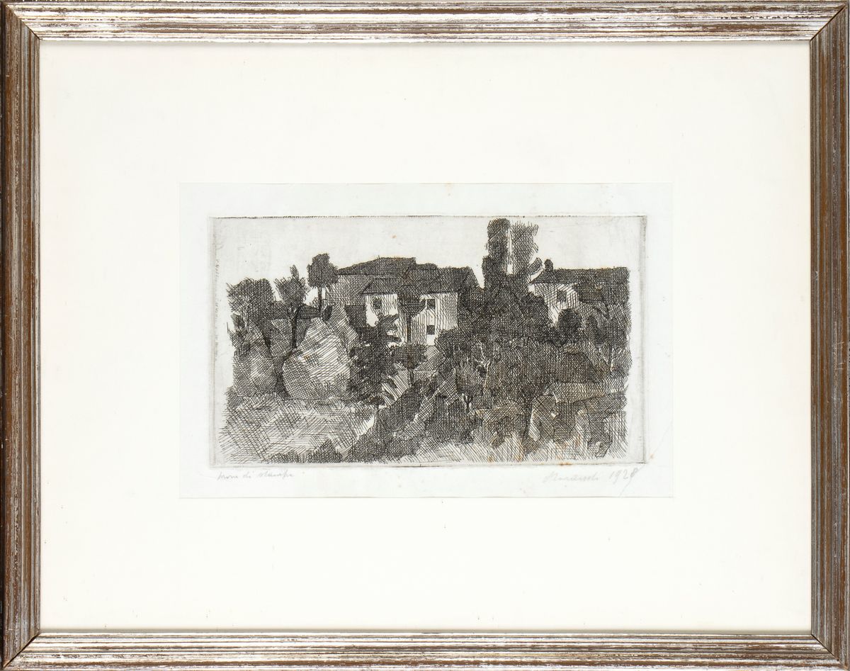 Giorgio Morandi - Il Poggio di Sera (recto), il Poggio al Mattino (verso)