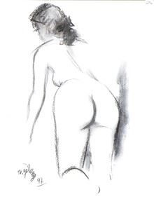 Rinaldo Geleng - Nudo Femminile di Schiena